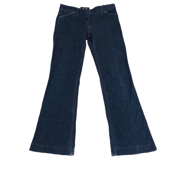 Theory Flare Jeans Size 4 Mid Rise Dark Blue - Picture 1 of 13